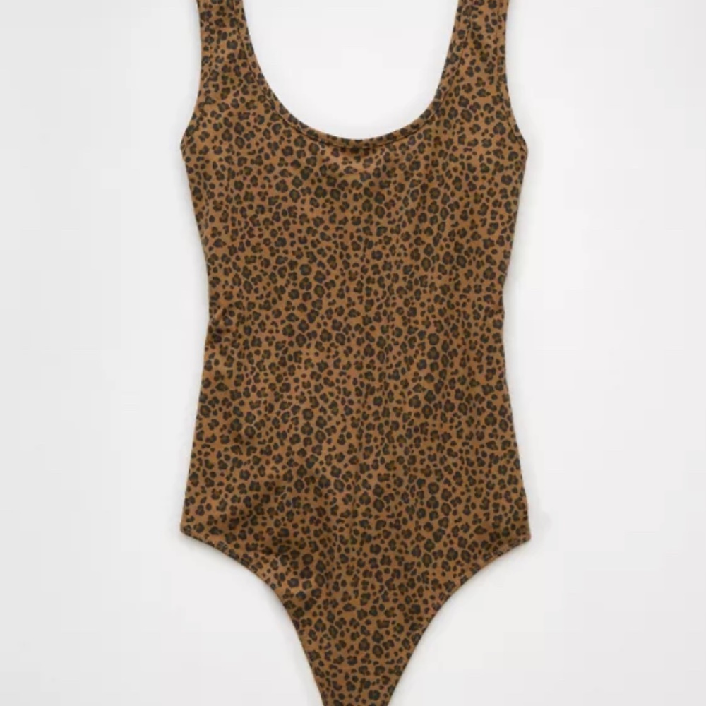 NWT American Eagle Leopard Print Bodysuit, Medium